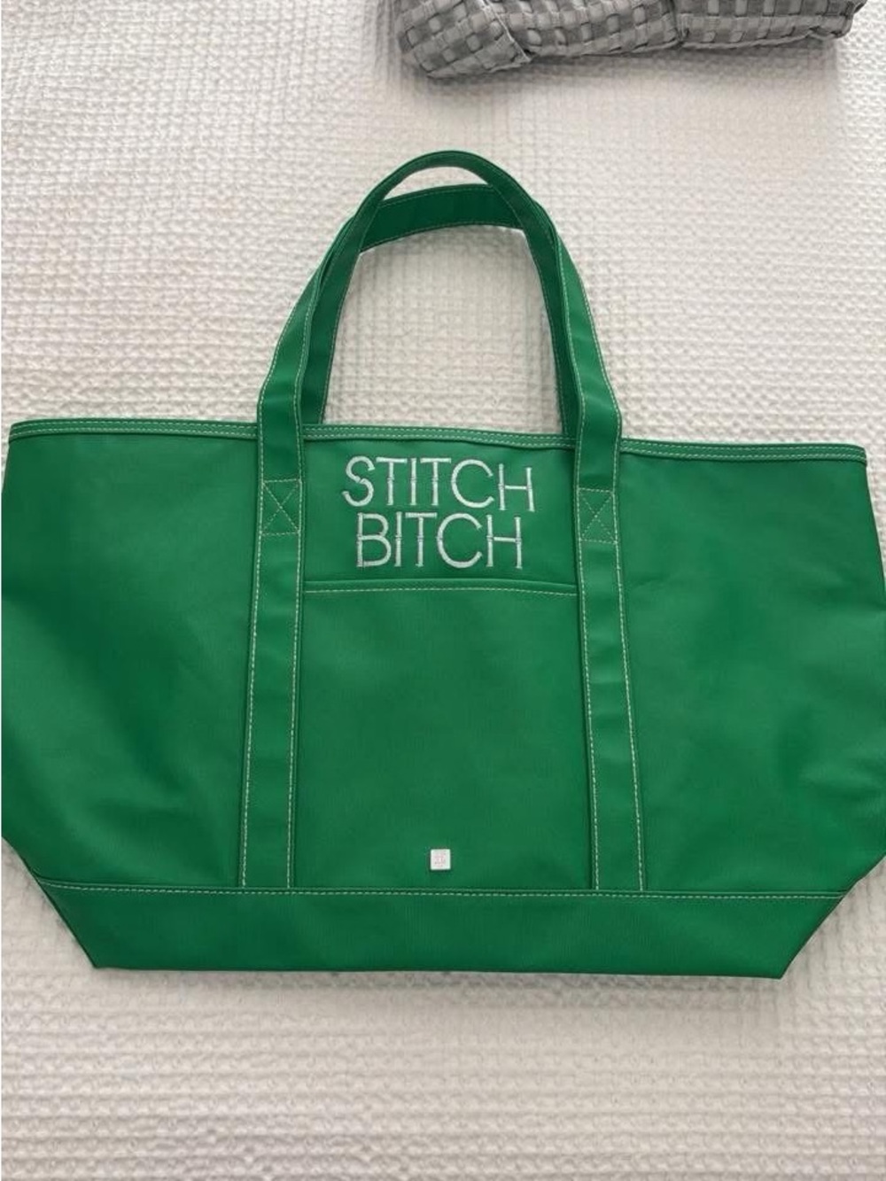 Green Canvas Tote Bag